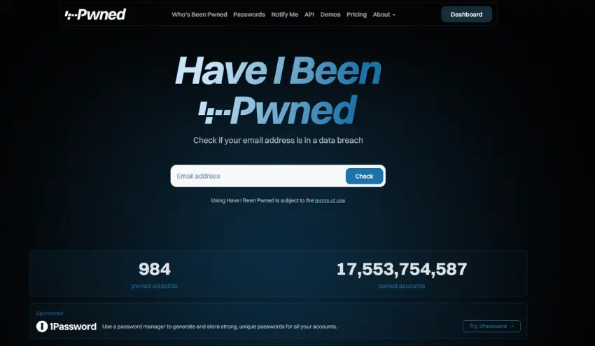Have I Been Pwned