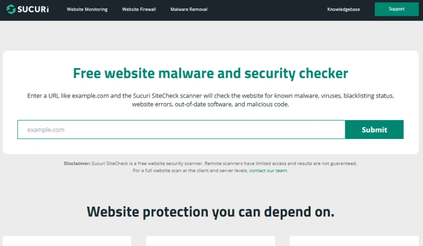 Sucuri SiteCheck