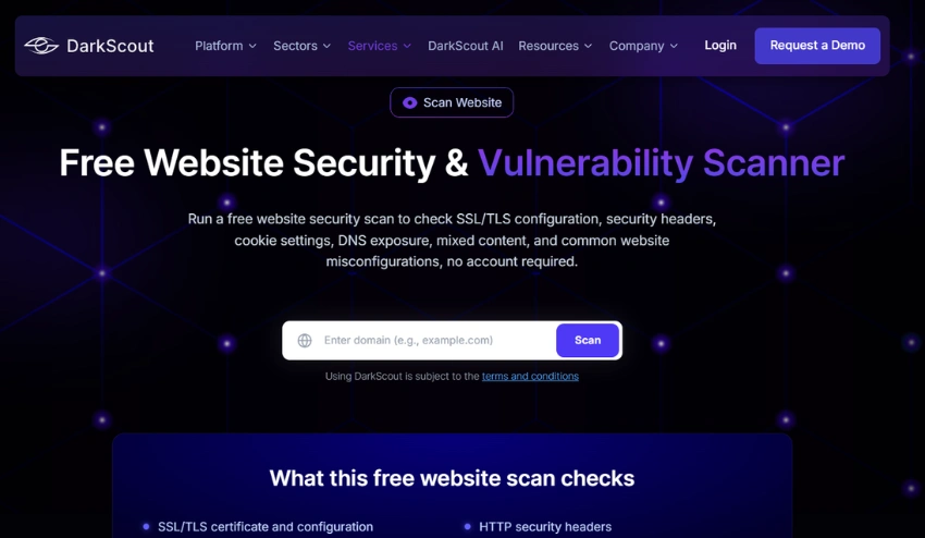 DarkScout Free Email Scan